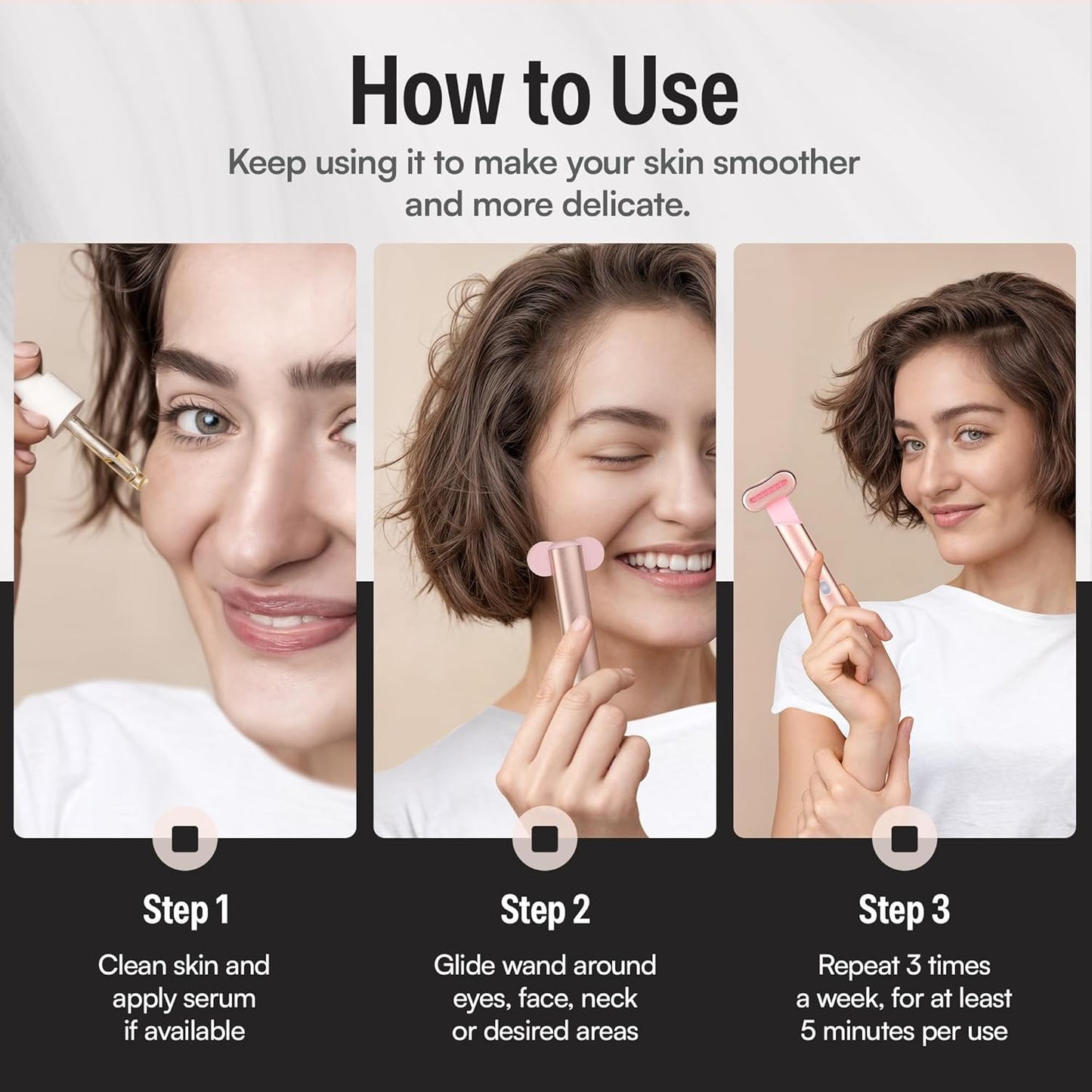 LumiGlow 4-in-1 Red Light Therapy Wand