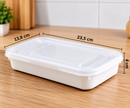 Kit 5 Potes Herméticos Empilháveis com Tampa - Organize a Geladeira e a Cozinha
