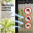 Cortina Magnética Anti-Inseto para Portas – Fecha Sozinha, Deixa os Insetos Fora | Instalação Fácil sem Furar