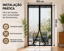 Cortina Magnética Anti-Inseto para Portas – Fecha Sozinha, Deixa os Insetos Fora | Instalação Fácil sem Furar