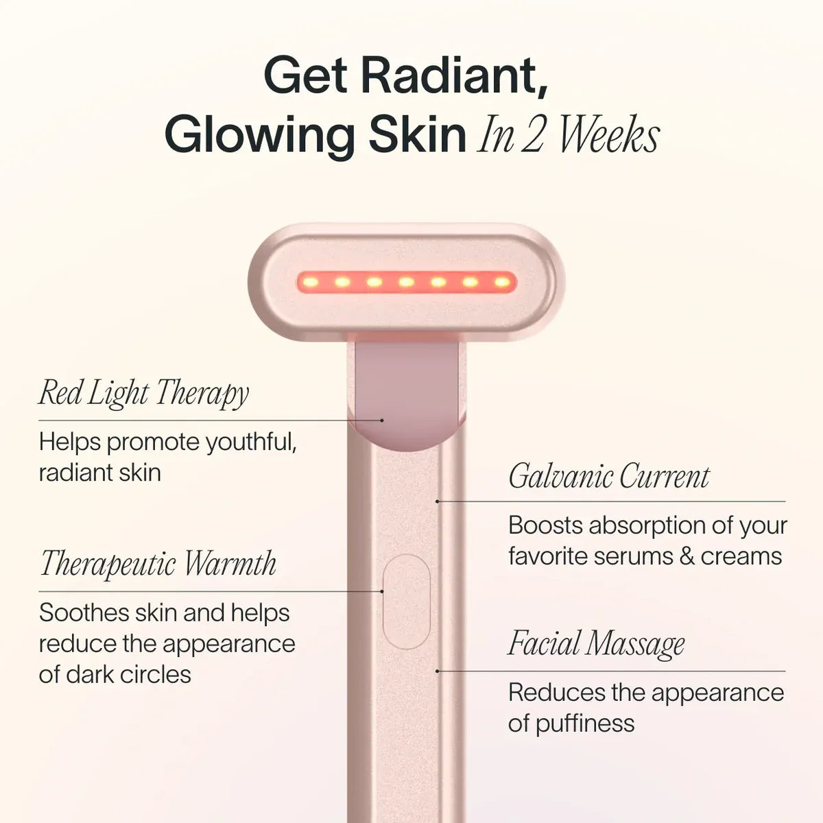 LumiGlow 4-in-1 Red Light Therapy Wand